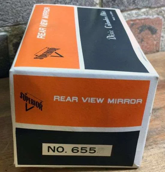 8" Chrome Harley Davidson Rectangular Mirror #755 by Dixie Distributing