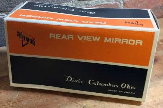 8" Chrome Harley Davidson Rectangular Mirror #755 by Dixie Distributing